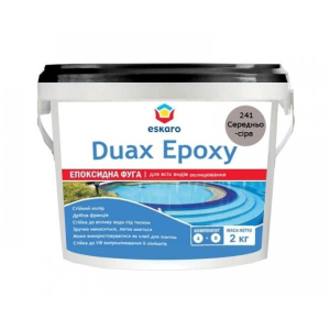 Двокомпонентне епоксидне затирання Eskaro Duax Epoxy середньо-сірий арт - 44018 краща модель в Івано-Франківську