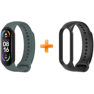 Xiaomi Mi Band 6 MiJobs Dual Color Crow Green/Black (MJ6-DSS019CGB) в Івано-Франківську