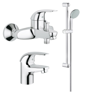 Набір змішувачів Grohe Euroeco 124428 краща модель в Івано-Франківську