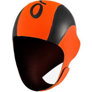Неопренова шапочка Orca High Visibility Neoprene Swim Cap Orange/Black (LA424854) краща модель в Івано-Франківську
