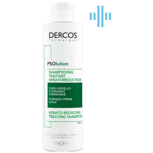 Кератолітичний шампунь Vichy Dercos PSOlution Kerato-Reducing Treating Shampoo для шкіри голови з проявами лущення та свербіння 200 мл (3337875787222) в Івано-Франківську