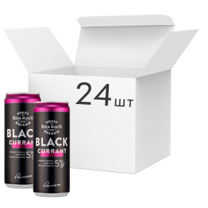 Упаковка слабоалкогольного напою Riga Black Balsam Currant Cocktail 5% 0.33 л x 24 шт (4750012000845) в Івано-Франківську
