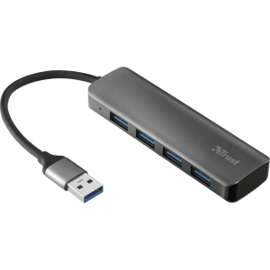 USB-хаб Trust Halyx 4-Port USB-A 3.2 Aluminium (TR23327) в Івано-Франківську