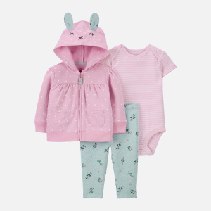 Комплект (боди + толстовка + лосины) Carters 1J955310 62 см 650 P Pink (194133778544) лучшая модель в Ивано-Франковске