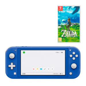 Набір Консоль Nintendo Switch Lite Blue 32GB Нове + Гра The Legend of Zelda Breath of The Wild Озвучка Nintendo Switch Нове краща модель в Івано-Франківську