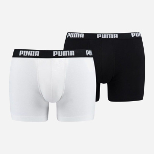 Трусы-шорты Puma Basic Boxer 2P 90682307 L 2 пары White-Black (8718824609690) ТОП в Ивано-Франковске