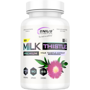 Вітаміни та мінерали Genius Nutrition Milk Thistle 90 капсул (7359438464599)