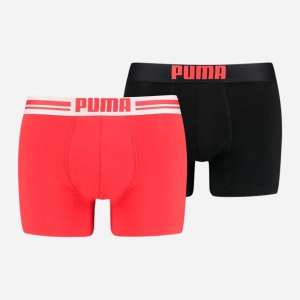 Труси-шорти Puma Placed Logo Boxer 2P 90651907 XL 2 шт Red/Black (8718824615905) краща модель в Івано-Франківську