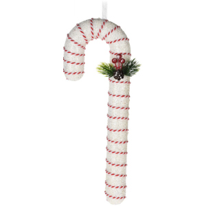 Елочная игрушка Christmas Decoration Конфеты 110х55х330 мм Белая (CAA130020_белый) лучшая модель в Ивано-Франковске