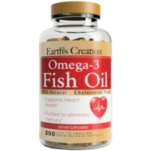 Жирні кислоти Earths Creation Omega 3-1000 мг (Cholesterol Free) 200 капсул (608786021525) ТОП в Івано-Франківську