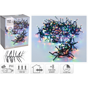 Гірлянда Christmas Decoration 1152 LED ламп різнокольорова 11.4 м (AX9502440) в Івано-Франківську