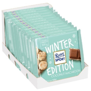 Упаковка молочного шоколаду Ritter Sport з начинкою кокос та макаруни 12 шт х 100 г (4000417300607) ТОП в Івано-Франківську