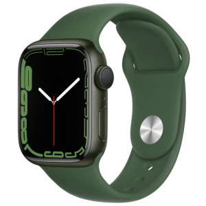 Смарт-годинник Apple Watch Series 7 GPS 41mm Green Aluminium Case with Green Sport Band (MKN03UL/A) краща модель в Івано-Франківську