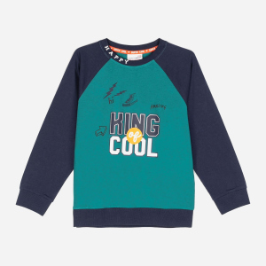 Свитшот Coccodrillo King Of Cool ZC1143103KIN-011 104 см Синий (5904705655495) ТОП в Ивано-Франковске