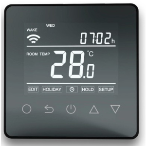 Терморегулятор Heatcom Терморегулятор HC90 Wifi thermostat black