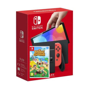 Nintendo Switch (OLED model) Neon Blue-Red + Гра Гра Animal Crossing: New Horizons (російська версія) в Івано-Франківську