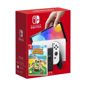 Nintendo Switch (OLED model) White + Гра Animal Crossing: New Horizons (російська версія) ТОП в Івано-Франківську