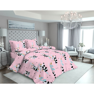 Підковдра MirSon Бязь 17-0505 Panda pink 220 x 240 см (2200003619232) рейтинг