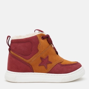 Черевики шкіряні VUVU KIDS Burgundy yellow 102 24 (7.5) (7) Жовтий/Бордовий (8380000310224) ТОП в Івано-Франківську