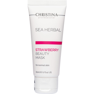 Полунична маска краси Christina Sea Herbal Beauty Mask Strawberry 60 мл (7290100360569) ТОП в Івано-Франківську