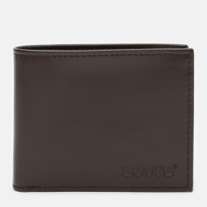 Мужское портмоне кожаное Levi's Wordmark Bifold With Coin Pocket 233685-4-28 Brown (7613417894822) ТОП в Ивано-Франковске