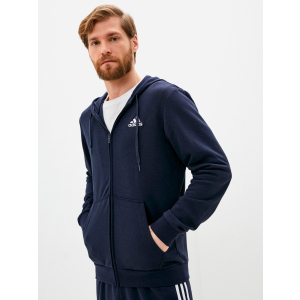 Толстовка Adidas M Bl Ft Fz GK9045 L Legink/White (4064045214613) краща модель в Івано-Франківську