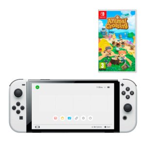 купити Набір Консоль Nintendo Switch OLED Model HEG-001 64GB White Новий + Гра Animal Crossing: New Horizons