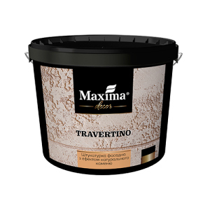 Штукатурка фасадная с эффектом натурального камня Travertino Maxima Decor - 15 кг (45658) ТОП в Ивано-Франковске