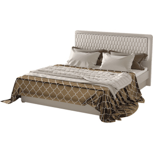 Ліжко Aqua Rodos Кристал 180 х 200 см Бежевий (АР000031945) краща модель в Івано-Франківську