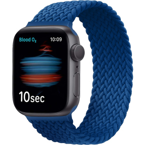 Ремінець Promate Fusion-44M для Apple Watch 42-44 мм 1/2/3/4/5/6/7/SE Blue (fusion-44m.blue) краща модель в Івано-Франківську