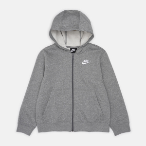 Толстовка дитяча Nike B NSW Hoodie Fz Club DA5067-091 158-164 см XL+ Сіра (0194496411324) ТОП в Івано-Франківську