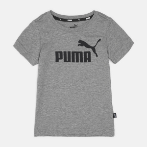 Футболка дитяча Puma ESS Logo Tee 58696003 98 см Medium Gray Heather (4063697393226)