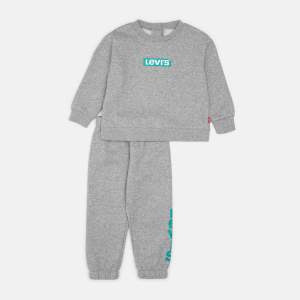 Спортивний костюм дитячий Levi's Lvb Knit Crew Jogger Set 6ED649-C87 98 см Сірий (3665115442137) ТОП в Івано-Франківську