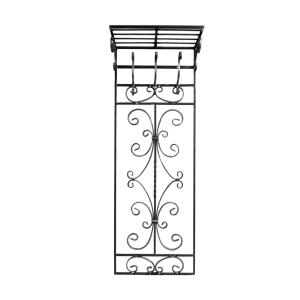 Кованая Вешалка настенная с полкой Артдеко 1450х515 (68.030) лучшая модель в Ивано-Франковске