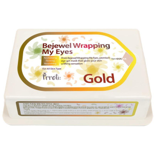 Гідрогелеві патчі для очей Prreti Bejewel Wrapping My Eyes Gold із золотом 60 шт (8809541194450) ТОП в Івано-Франківську