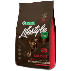 Сухий беззерновий корм для собак Nature's Protection Lifestyle Grain Free Salmon Adult All Breeds 1.5 кг (NPLS45677) (4771317456779) ТОП в Івано-Франківську