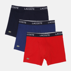 Трусы-шорты Lacoste 6H3420-W64 L (T4) 3 шт Navy Blue/Red-Methylene (2000003688166)