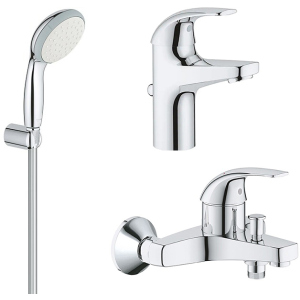 Набір змішувачів GROHE Start Curve 126746 (23805000+23768000+26198000) краща модель в Івано-Франківську