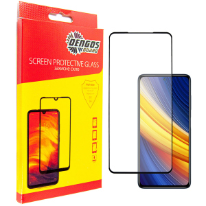 Защитное стекло DENGOS для POCO X3 Pro Black (TGFG-175)