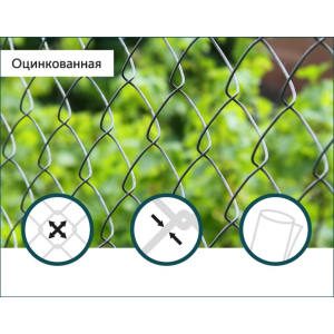 Сітка Рабиця оцинкована Сітка Захід 35х35/1,8мм 1,0м/10м в Івано-Франківську