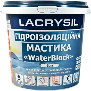 Мастика гідроізоляційна Lacrysil Waterblock 3 кг Біла (170854) ТОП в Івано-Франківську