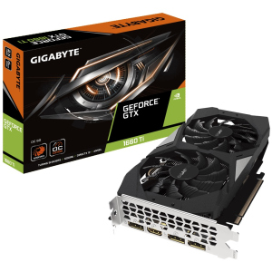 Відеокарта Gigabyte GeForce GTX 1660 Ti OC 6G (GV-N166TOC-6GD) краща модель в Івано-Франківську