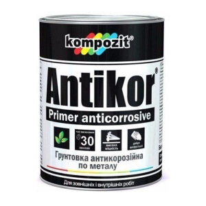 Ґрунтовка для металу Червоно-коричнева Kompozit ANTIKOR 3,5 кг - для антикорозійного захисту ТОП в Івано-Франківську