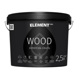 Аква-антисептик для дерева ELEMENT PRO WOODSTAIN, 2,5 л ГОРІХ ТОП в Івано-Франківську