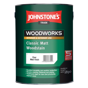 Матовий антисептик, що лесує, Johnstone's Classic Matt Woodstain 0,75 л Прозорий