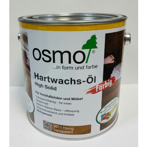 Масло с твердым воском цветное прозрачное OSMO HARTWACHS-ÖL Farbig 3071 - (мед) 0.75 л. лучшая модель в Ивано-Франковске