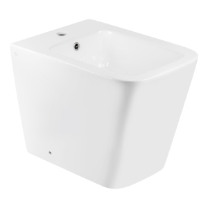 Биде напольное Qtap Crow 545х360х410 White QT05443370W лучшая модель в Ивано-Франковске