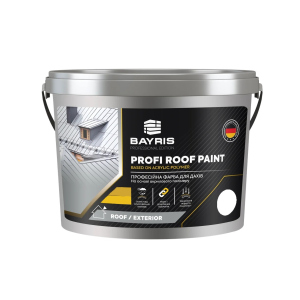 Професійна фарба для дахів Profi Roof Paint Bayris Білий 5 кг надійний