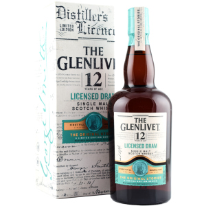 Віскі Glenlivet Licensed Dram 12 років витримки 0.7 л 48% у подарунковій дерев'яній упаковці (5000299633199)