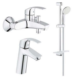 Набір змішувачів Grohe Eurosmart M-Size 123246M надійний